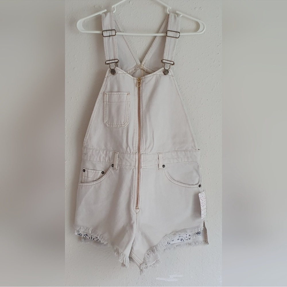 Free People We The Free Sunkissed Shortalls (NWOT) - Picture 7 of 9